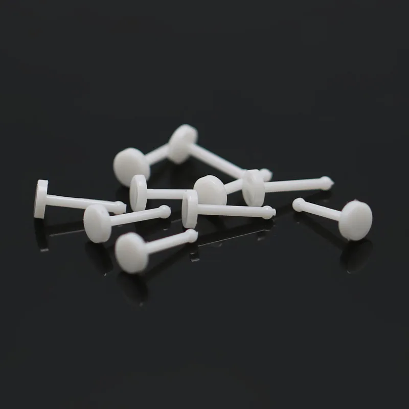 18G 20G Bio-plastic nose studs anti-allergic piercing nose ring clear white invisible solid white body piercing jewelry multiuse4-1