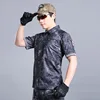 MEGE Brand Military Tactical Clothing Dropshipping Men's Shirt Summer Army Camouflage Quick-drying Breathable Casual Tee Shirt ► Photo 2/6