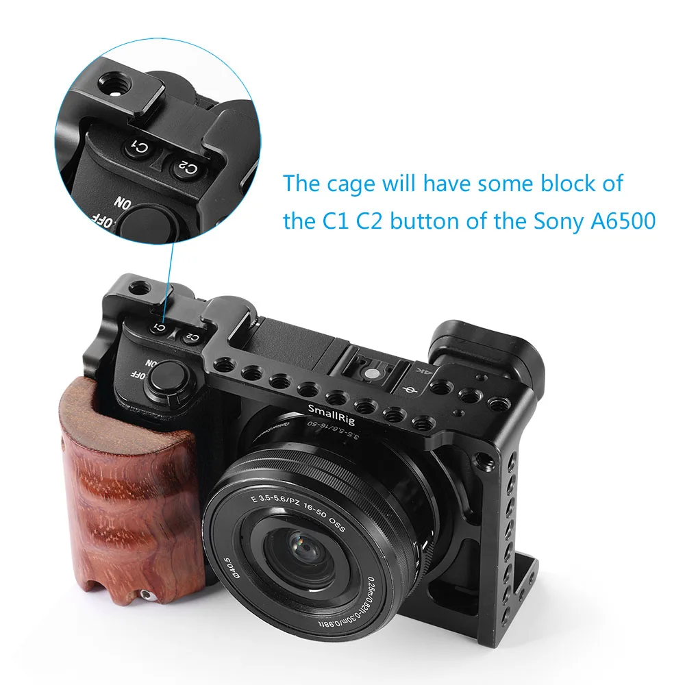 SMALLRIG a6300/a6000 рама для DSLR для sony A6300/A6000 ILCE-6000/ilce-6300/Nex-7 форма установки камеры клетка-1661