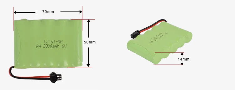 6v 2800mah AA Ni-MH M аккумулятор большой емкости электрический игрушечный аккумулятор дистанционный автомобиль корабль Робот перезаряжаемый