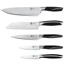 2017 TUOBITUO 5pcs Knives set Perfect Cooking Tools 8inch chef knife +7″santoku+5″ utility slicing knife German Stainless Steel