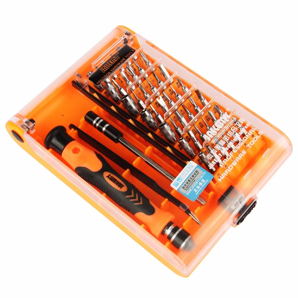 JAKEMY 45 in 1 Multitool Bits Precision Screwdriver Kit Scrw Driver Tweezer Disassemble Repair Opening Tool for Mobile Phone