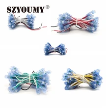 SZYOUMY пиксельный модульный светодиодный узлов 500 шт./лот светодиодный модули DC5V 9 мм один Цвет Водонепроницаемый точечные лампы для рекламы с буквенным принтом