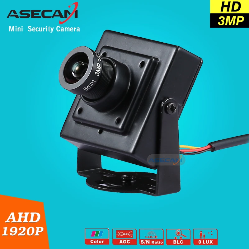 

NEW Product 3MP Super IMX322 Security Small Mini Black metal Video Surveillance AHD 1920P* 1080P Micro CCTV Camera Free Shipping