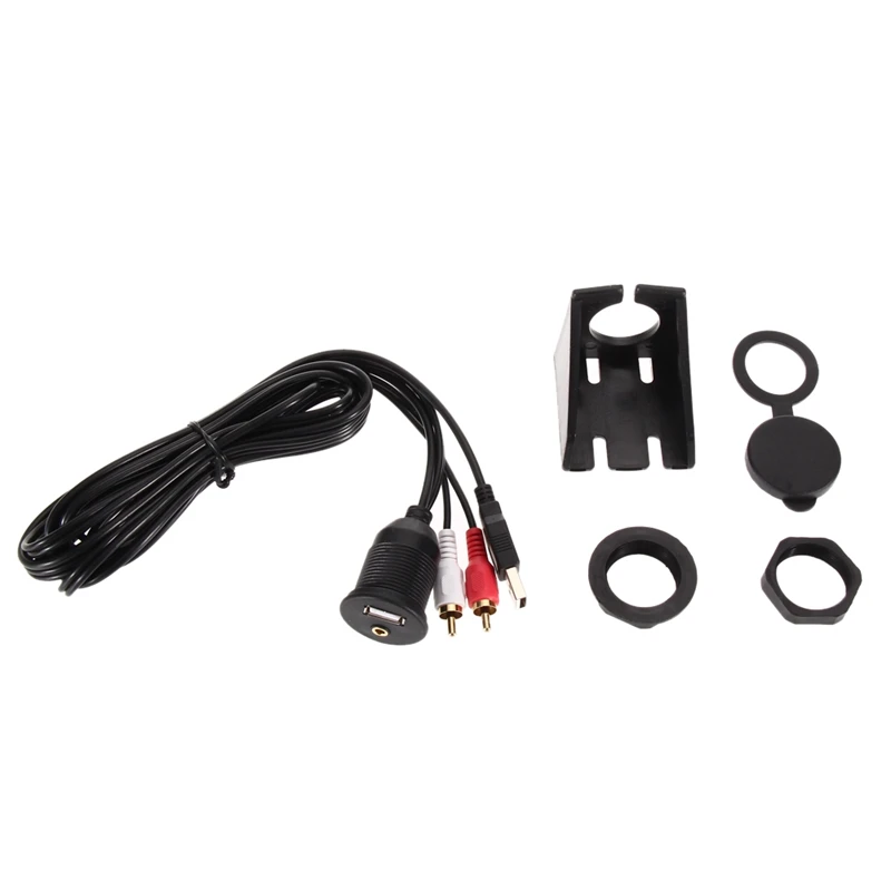 imágenes para Envío Gratis Motocicleta de La Bici Montaje de Carrera A Prueba de agua Línea de Audio Del Coche Cable de Extensión USB 1.1/2.0 AUX 2 RCA imágenes para Envío Gratis Motocicleta de La Bici Montaje de Carrera A Prueba de agua Línea de Audio Del Coche Cable de Extensión USB 1.1/2.0 AUX 2 RCA