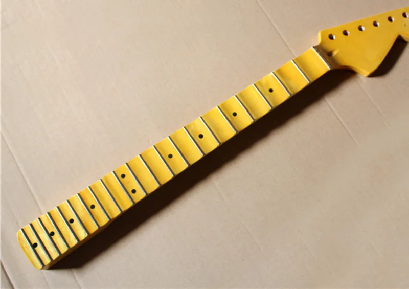

21 frets maple fretsboard 6 strings electric guitar neck with big headstock,scalloped fingerboard,can be customized as request