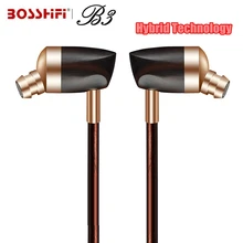 2017 Blon B3 New Dynamic and Armature 2 unit Wood Earpieces HIFI Ebony Moving Iron&Coil In Ear Earphone DIY Wooden Earset