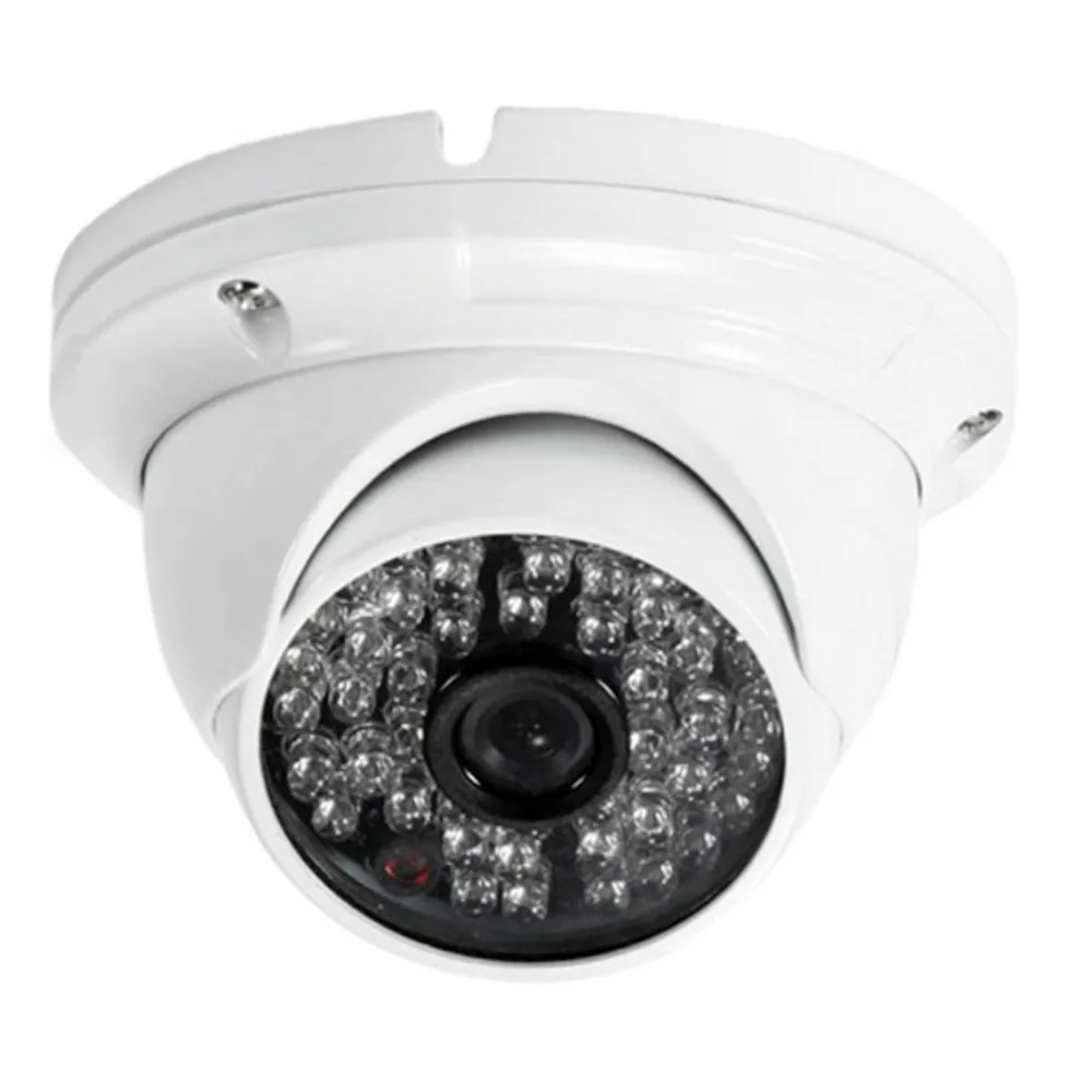 

CCTV White High S/N Ratio for Clear Sound Recording 1/3 CMOS 1000TVL HD Outdoor Waterproof Security Camera 48LED IR Night Vision