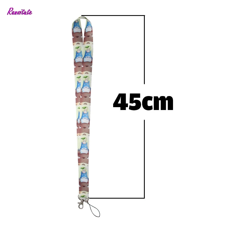 

Ransitute Cartoon My Neighbor Totoro Mobile Phone Straps Neck Lanyards for keys ID Card Pass Gym Phone USB badge holder DIY