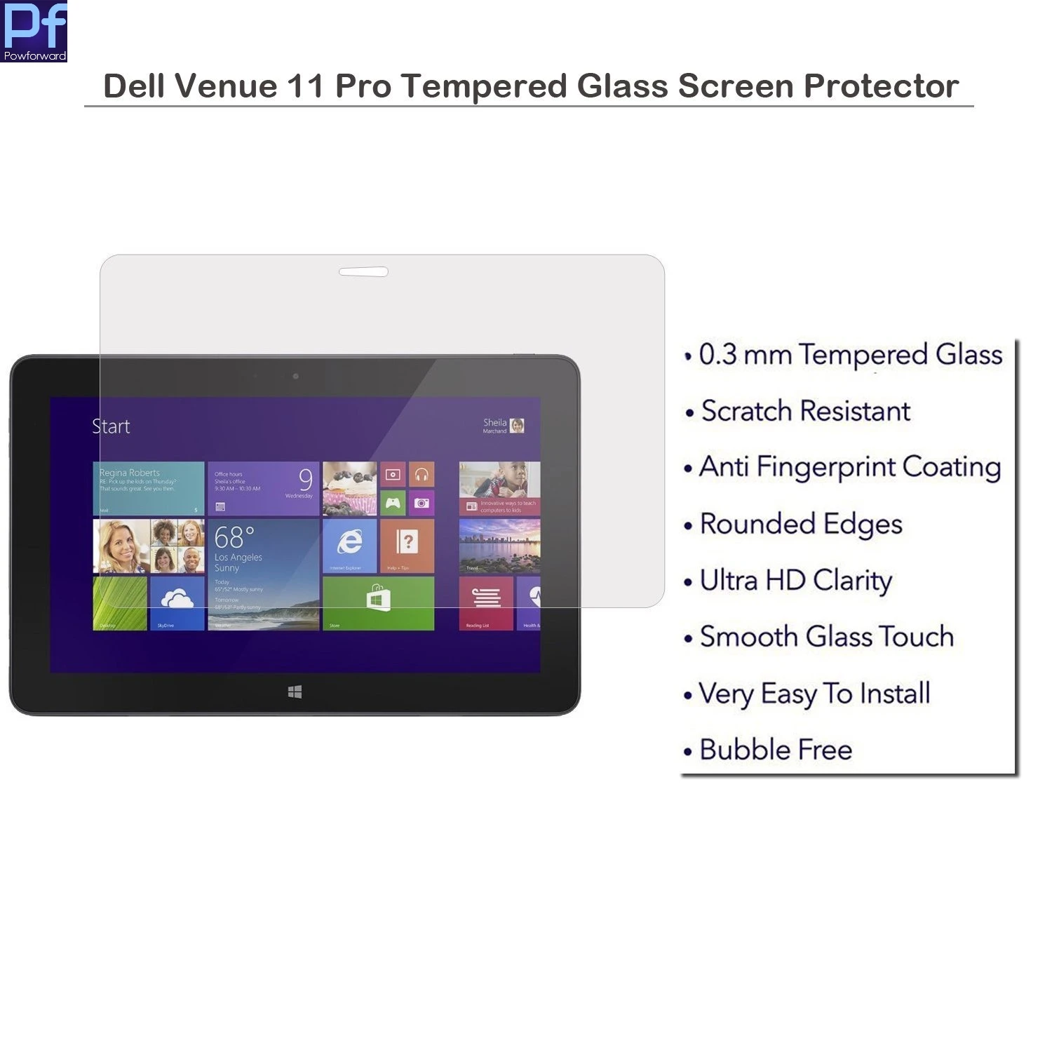 Защитная пленка для экрана из закаленного стекла 9H Dell Venue Pro 11 10 8 &quotTablet Real Glass 0 3 мм