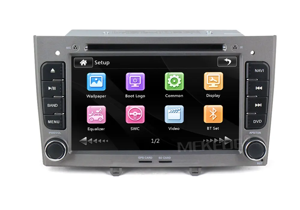 Best 7 inch 2din car gps radio stereo for Peugeot 408/Peugeot 308 car dvd player with steering wheel control,BT,canbus free shipping 21