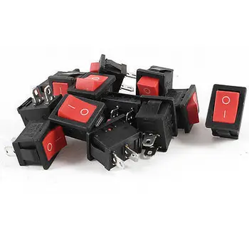 

free shipping!Free shipping !13 Pcs Panel Mount 2 Pin SPST Rocker Switch AC 6A/250V AC 10A/125V