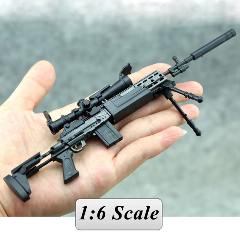 

1:6 1/6 Scale 12" inch MK14 MODO Sniper Rifle Weapon Model Gun Toys For Action Figure Model Toys 1/100 MG Bandai Gundam Models