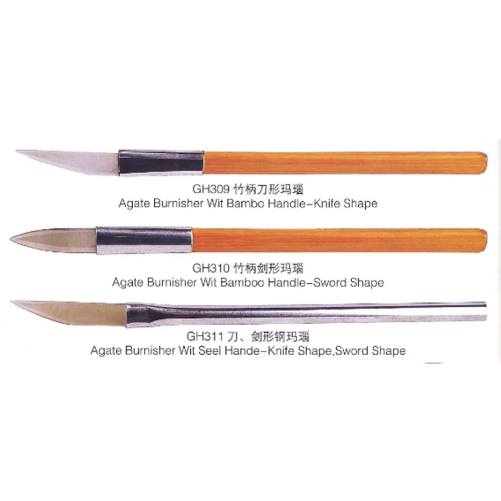 Buy 3Pcs Jewelry Polishing Tools Agate Burnisher with
