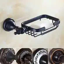 Oil Rubbed Bronze Bathroom Kitchen Soap Dish Wall Mount Brass Shower Soap Holder 5 styles