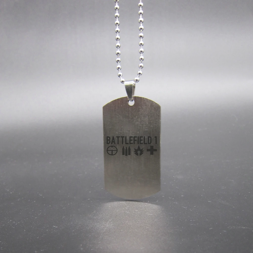 Ожерелье BF1 из нержавеющей стали с логотипом Bullet Aim rescue высокое качество|necklace