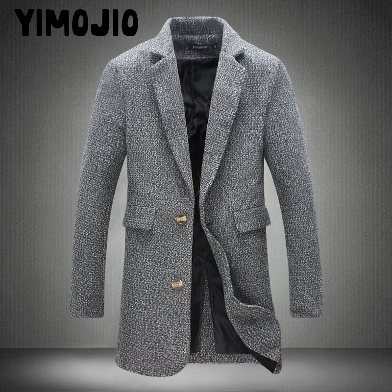 

Coat Men Casual Long jacket men Trench coat Streetwear Slim Long coat men Solid Male Windbreaker Trenchcoat in men Style Plus
