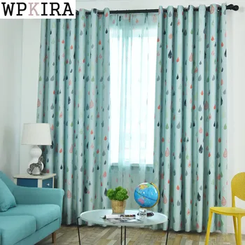 

Cartoon Sailing Bedroom Window Blackout Curtains and Tulle for Children Quality Boys Room Drapes 118&30