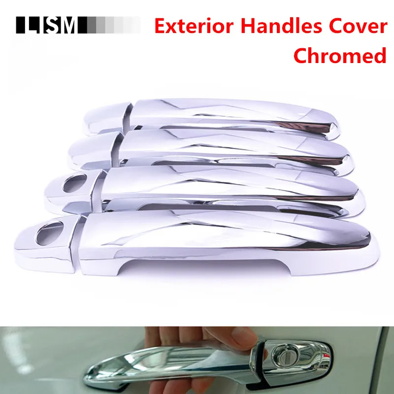 For Toyota Sequioa 2008-2012 Chrome 4 Doors Handle Cover W//Out Passenger Keyhole