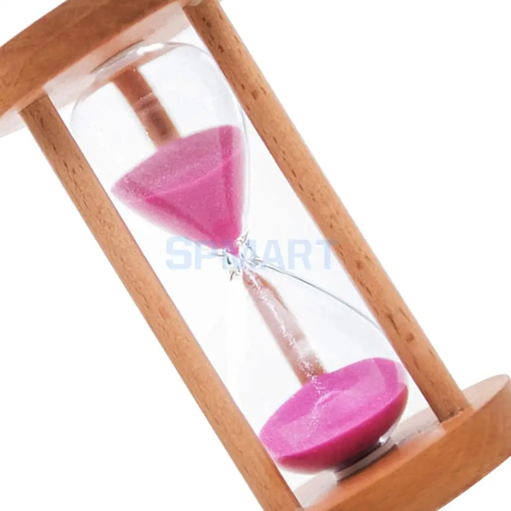 2pcs 15 Mins Wooden Framed Sand Glass Clock Hourglass Sandglass Timer Art Craft Home Office Decor Kids Gift