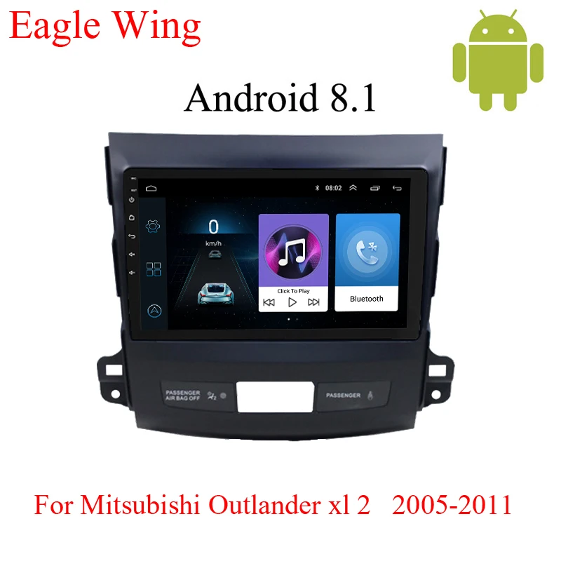 Автомобильный dvd плеер на Android 8 1 с gps для Mitsubishi Outlander XL 2005 2011 автомобильным радио