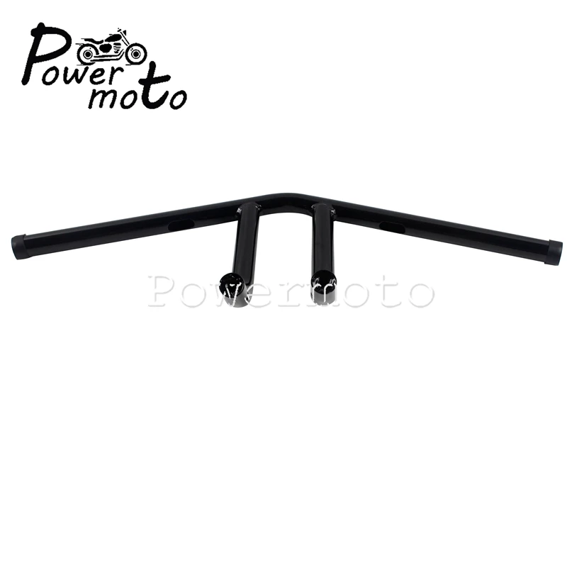 " виски руль черный 25 мм T-Bar 6" Rise 2" ширина V-Bar для Harley Chopper Bobber кафе Racer Touring Sportster