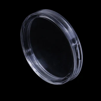 

10pcs Clear 33mm Small Round Transparent Plastic Coin Capsules Case 100% High Quality