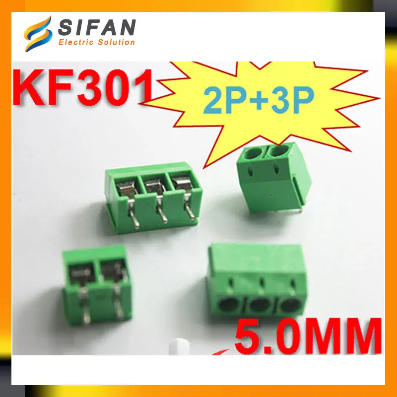 Aliexpress.com : Buy 100PCS KF301 5.0 2P + KF301 5.0 3P KF301 5.0mm ...