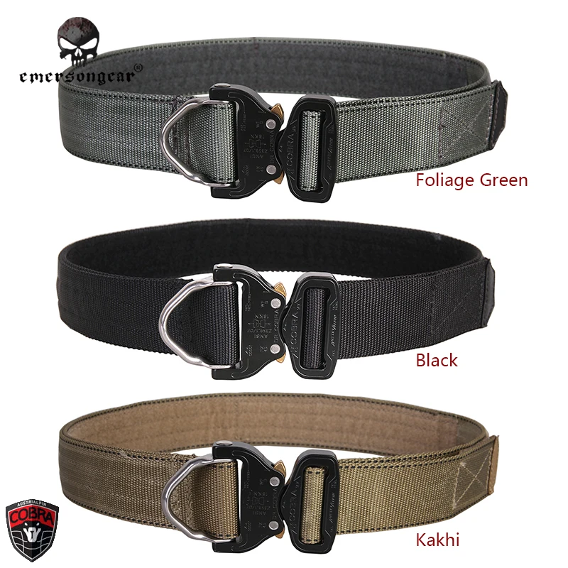 

Emersongear D-Ring Riggers Belt Wargame 1.75 Inch cobra buckle original Shooter Paintball Airsoft Emerson Hunting Nylon EM9313
