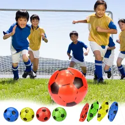 ПУ случайные Цветные мячи тренировочные мячи футбол эластичные детские инфляционные