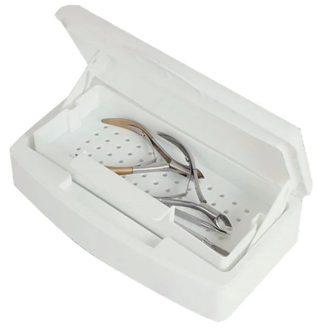 Professional Disinfectant Sterilizer Tray Box Nail Art Cleaning Tool Professional Disinfectant Sterilizer Tray Box Nail Art Cleaning Tool Pedicure Manicure Sterilizing Tools