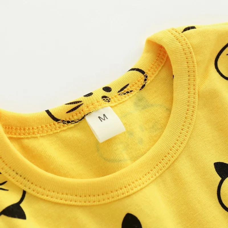COOTELILI Kids Thermal Underwear Cartoon Cotton Thick Boys Pyjamas Girls Sets For Winter Children Long Johns Warm Suits 90-130cm (6)