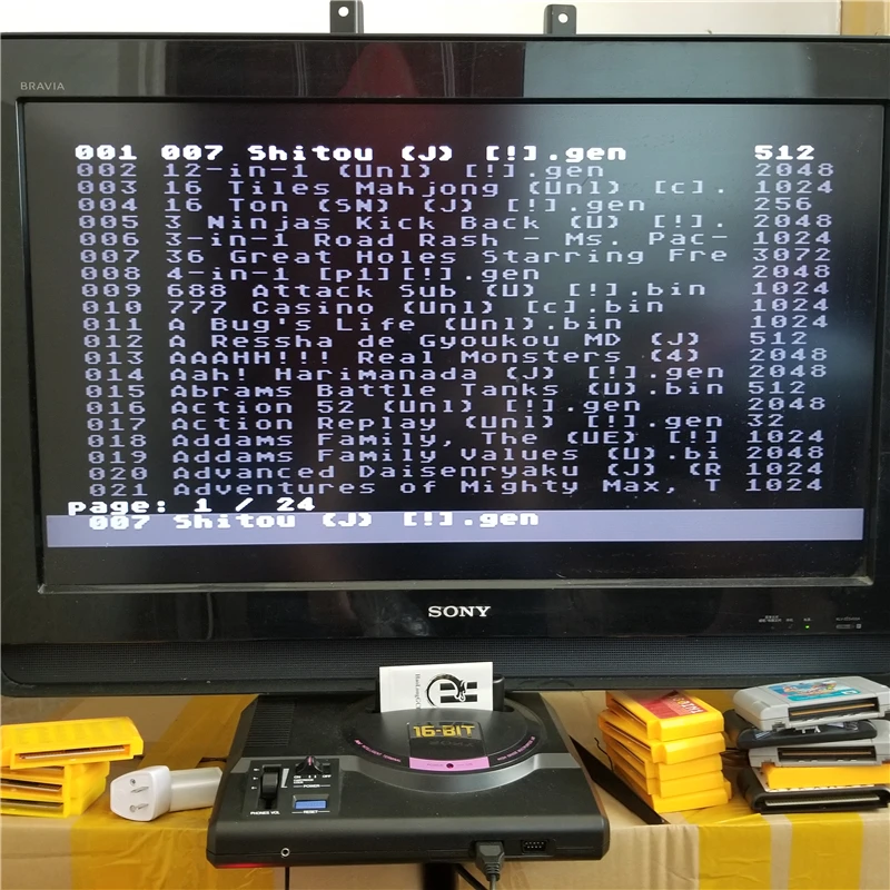 Игровой Картридж для SEGA MD с картриджем памяти 8 Гб 1200 + бесплатных игр 16 бит