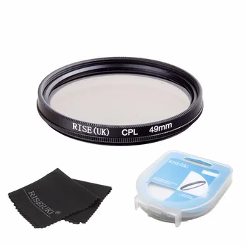 

RISE(UK) 49mm Circular Polarizing CPL C-PL Filter Lens +case For 49mm Canon NIKON Sony Olympus Camera lens