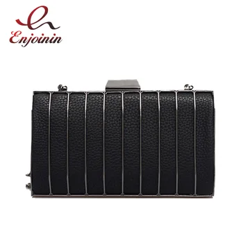 

Charm fashion simple casual pu leather mini party clutch bag evening bag ladies chain shoulder bag purse flap handbag 3 colors