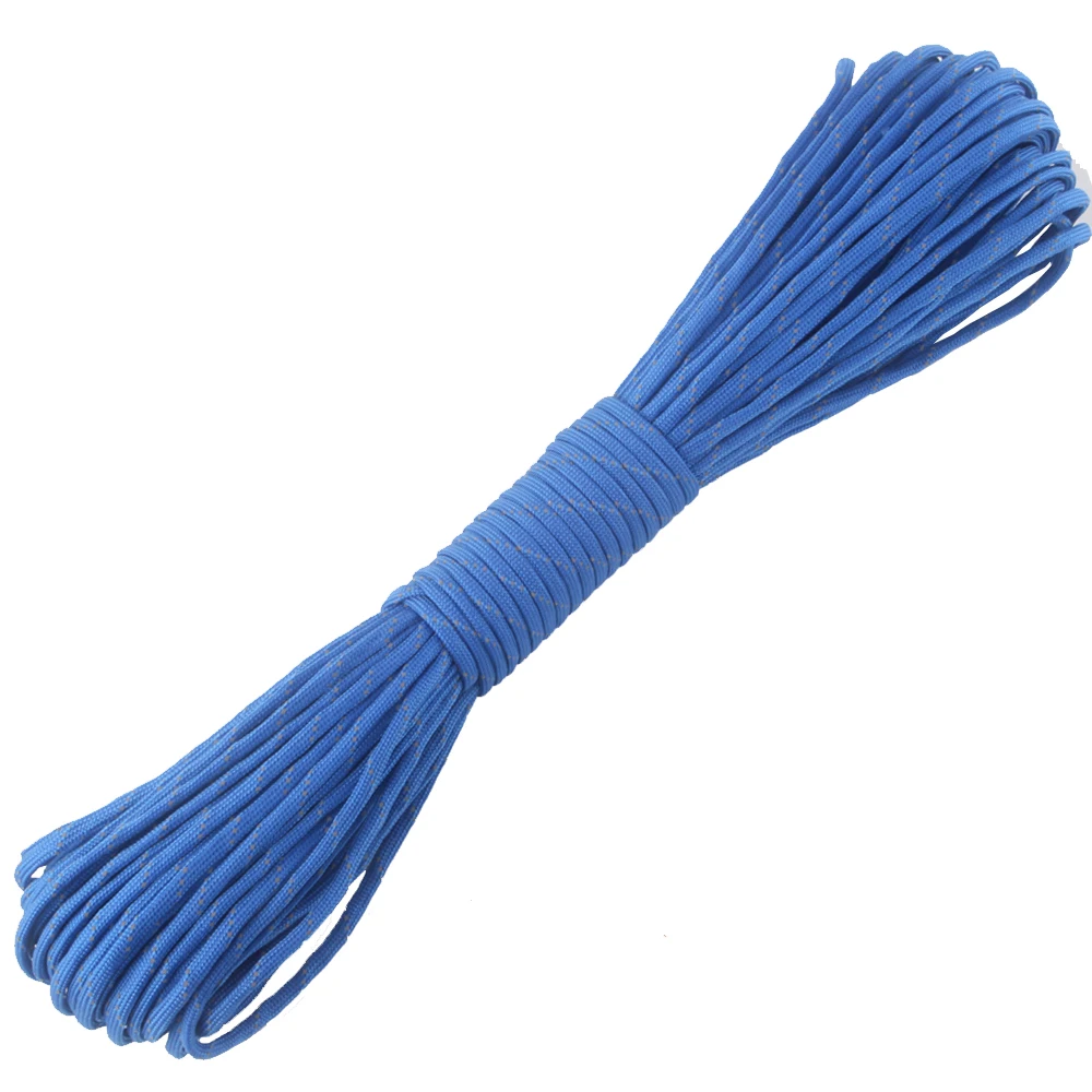 Yooupara 100 أقدام 10 ألوان 7 ستراند الطلق campling الرياح عاكس paracord حبل الحبل حبل المظلة بقاء ظهور