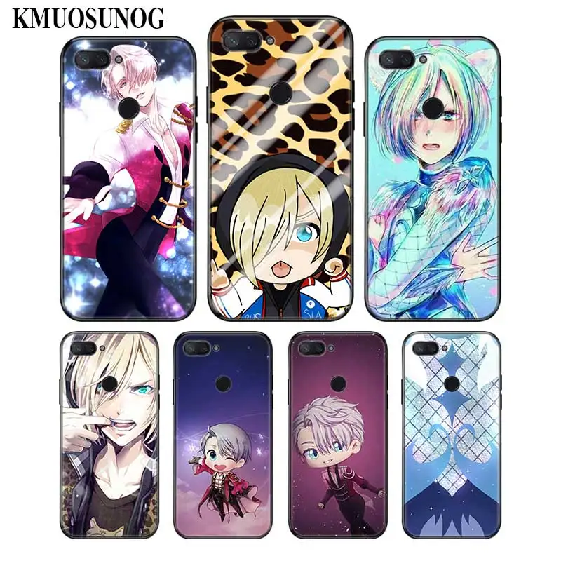 

For Xiaomi 6 8 A1 A2 Redmi Note S2 4 4X 5 5A 6 6A Pro Lite Black Silicon Phone Case Yuri On Ice Style