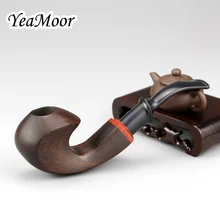 Креативный китайский стиль RuYi курительная трубка 9 мм фильтрующая трубка из черного дерева набор табачных труб бесплатные инструменты высокое качество набор деревянных труб