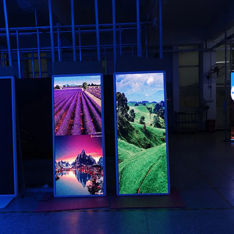 

indoor advertising machine, P2.5 indoor full color high definition advertising led mirror poster display
