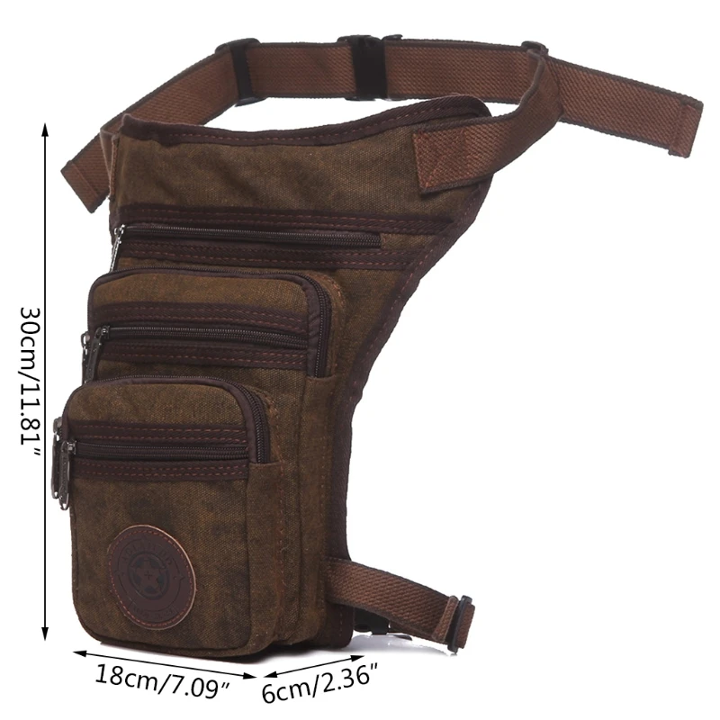 Men/'s Drop Leg Bag Waist Fanny Pack Belt Tactical Motorcycle Multi-purpose Bags