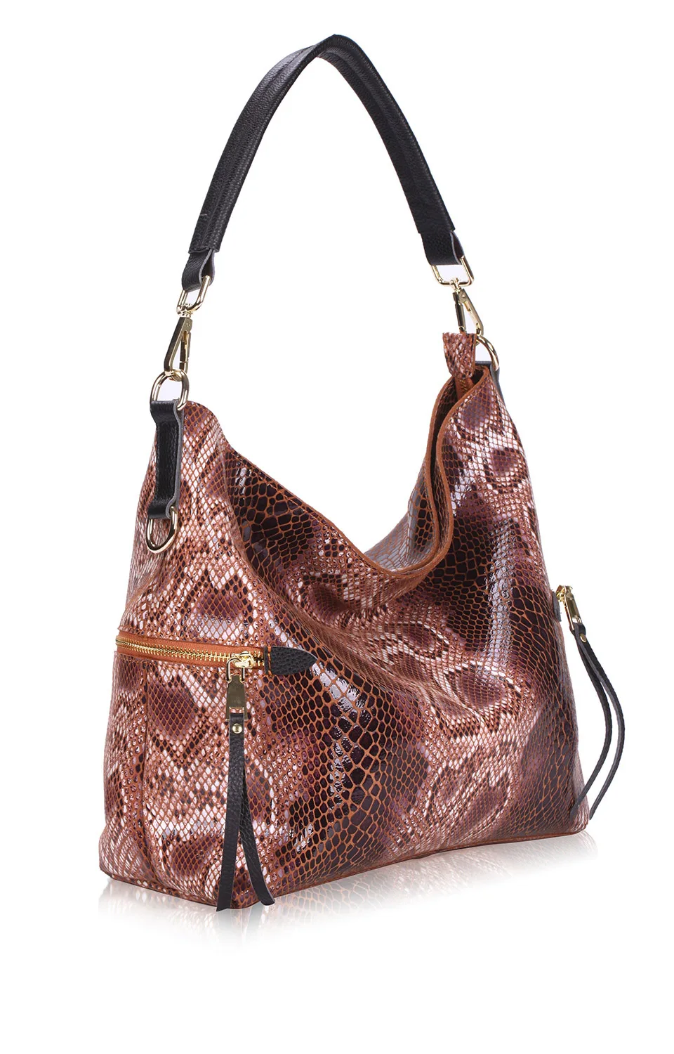 ZROM женская сумка-тоут из натуральной кожи, повседневные сумки со змеиным узором, Большая вместительная женская сумка на плечо, большие женские сумки для покупок