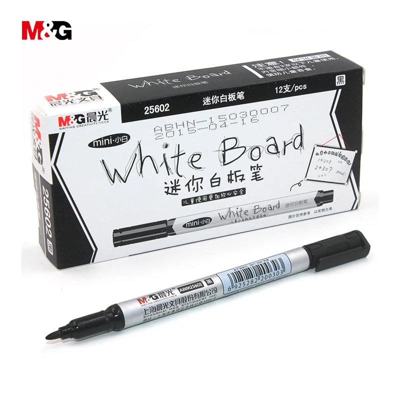3pc colored erasable mini whiteboard markers for school stationery