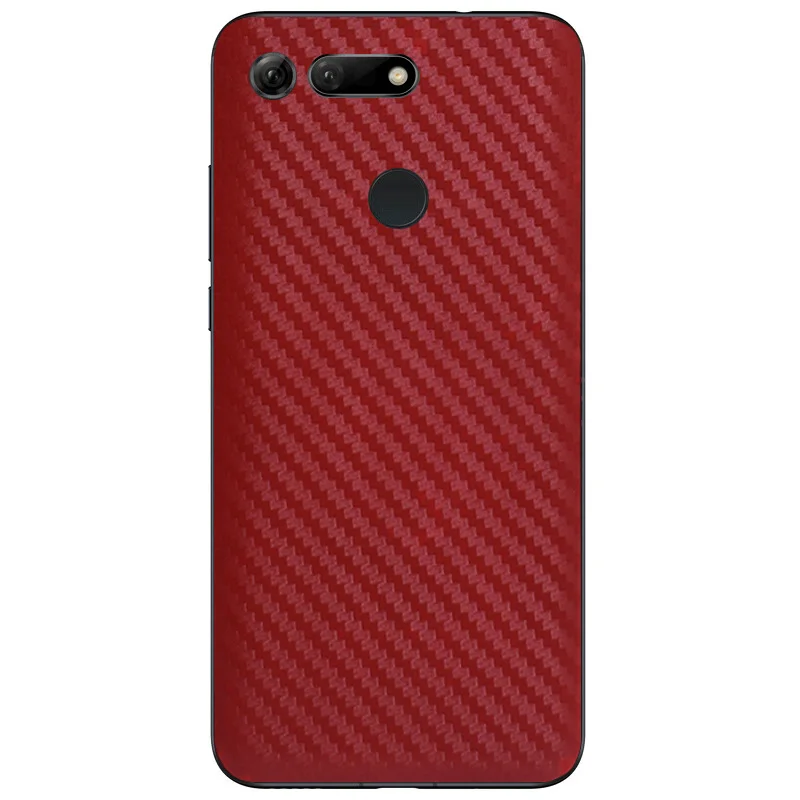 Baru 3D Carbon Fiber Kulit Film Pelindung untuk Huawei Kehormatan V20 Bungkus Kulit Ponsel Kembali Paste Film Pelindung Stiker