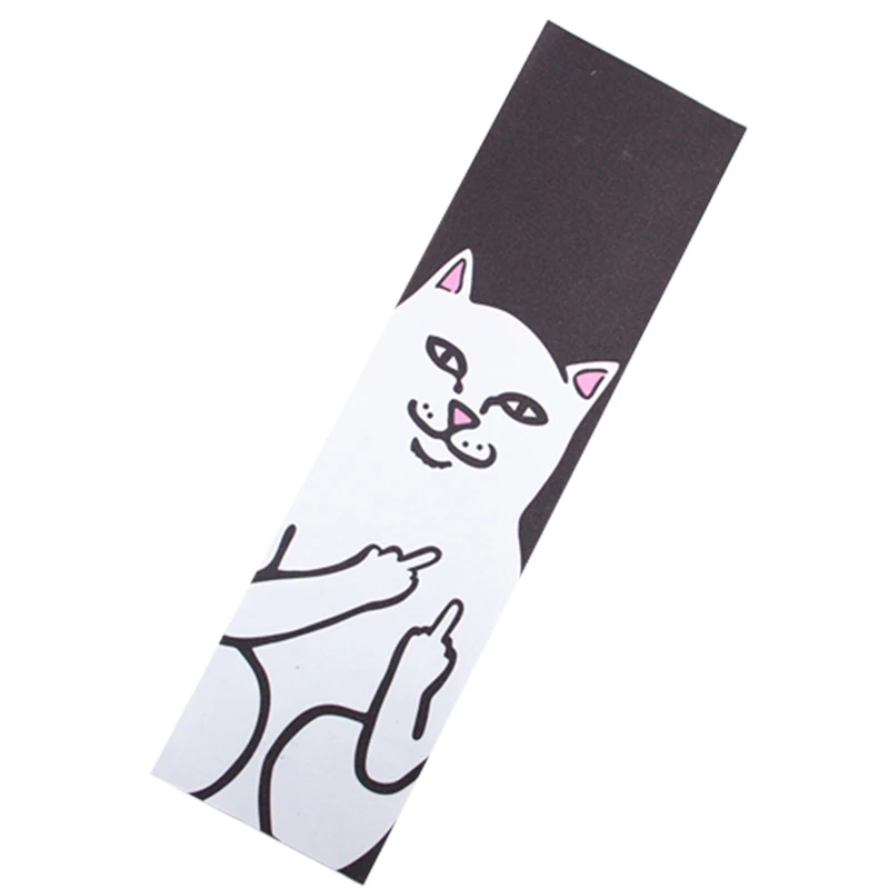 Kopen 84*23 cm Skateboard Schuurpapier Skate Grip Tape Longboard Schuurpapier antislip Antiwear Slijtvast Katten Scooter dek Paster