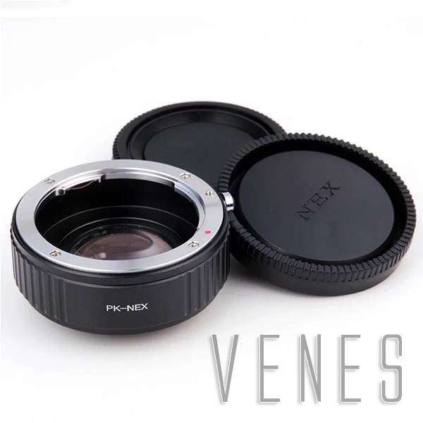 

VENES PK lens to NEX Focal Reducer Speed Booster, Adapter ring For Sony NEX E Mount Camera A5100 A6000 A5000 A3000 NEX-5T