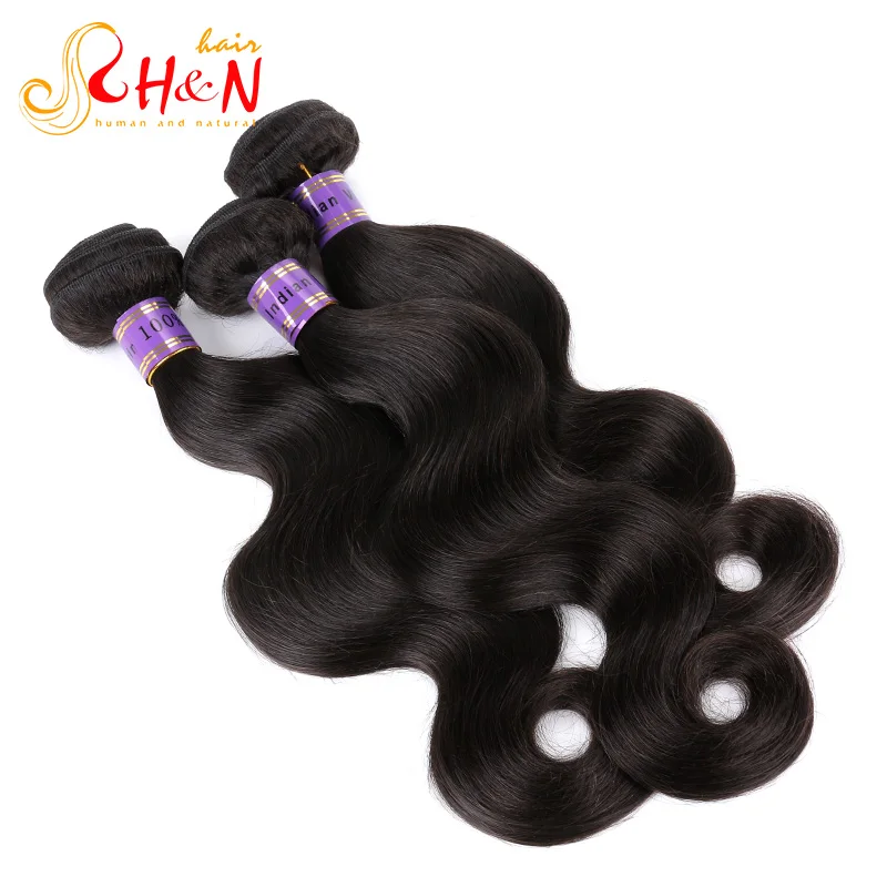 

wholesale price 100 real human hair extensions body wave hair indian temple body wave full and thick