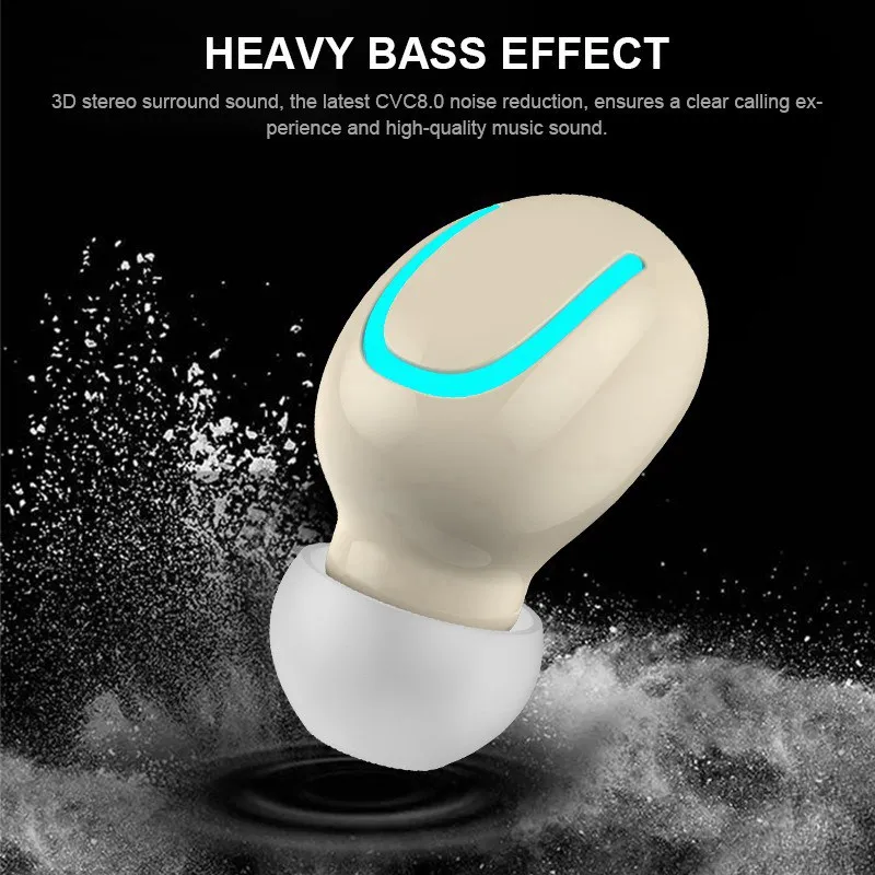 Vtin TWS Ture Earphones Wireless Bluetooth 5.0 Earbuds Waterproof TWS Headset Headphone with 1500mAh Charging Case 3D Stereo     (3)