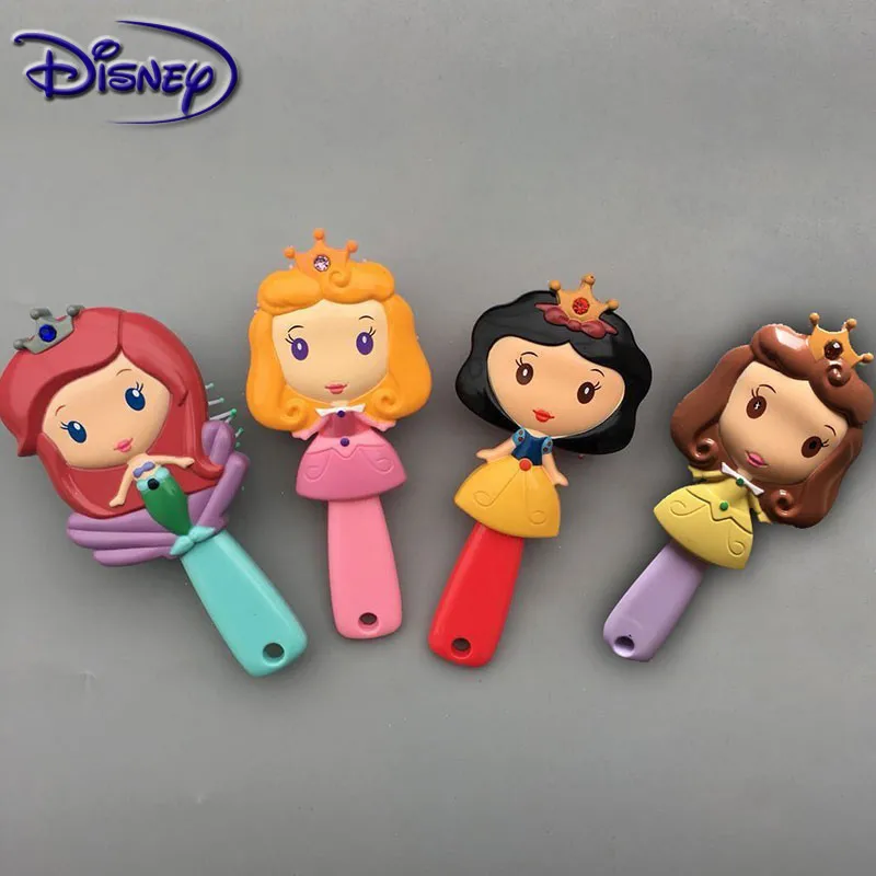 Brosse à Cheveux pour enfants | Brosse princesse Disney, reine des neiges, Brosse antistatique doux, peigne Cheveux bouclés sur le côté, crinière sirène, soins