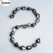 Натуральный AA черный жемчужное ожерелье Reborn перламутр 13*18 мм для изготовления ювелирных изделий 15 дюймов "сделай сам", зажим для ожерелья браслета