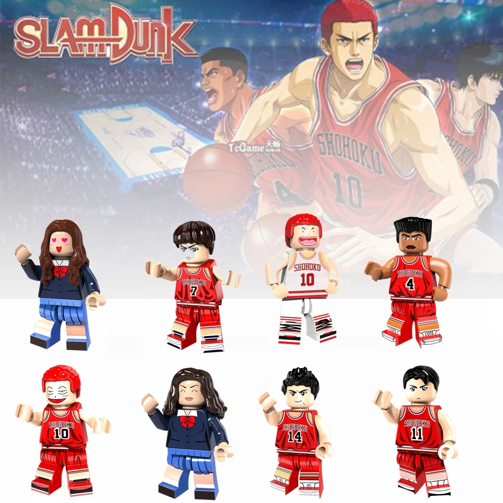 

Legoing Slam Dunk Figures ONE PIECE Blocks Buidling Bricks Cartoon Movie Series Compatible with Legoingly Children Toys Gifts